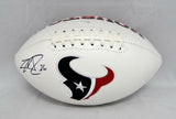 Lamar Miller Autographed Houston Texans Logo Football- JSA Witnessed Auth