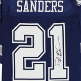 Deion Sanders Dallas Cowboys Signed Mitchell & Ness Navy Home Authentic Jersey