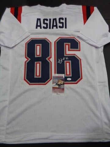 Devin Asiasi Signed New England Patriot Jersey (JSA COA) 2020 3rd Round Pick TE