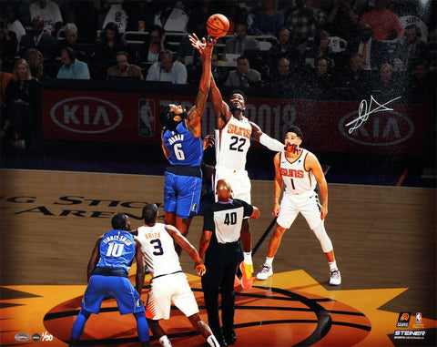 DEANDRE AYTON Signed Phoenix Suns 16" x 20" "Tip Off" Photograph STEINER LE 50