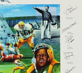World Champion Multi-Signed Green Bay Packers Unframed 27x36 Lithograph Print