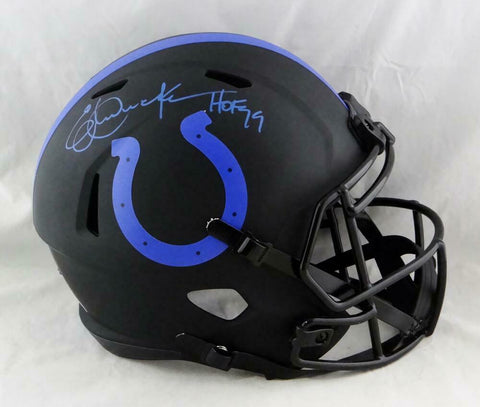 Eric Dickerson Signed Colts F/S Eclipse Speed Helmet w/HOF- Beckett W Auth *Blue