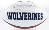 Anthony Carter (AC) Signed Michigan Wolverines Logo Football (Beckett)Vikings WR