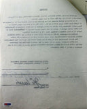 Joe Louis Authentic Signed 8.5X11 1977 5 Page Hospital Document PSA/DNA #V03054