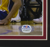 Allen Iverson Signed Framed 8x10 Philadelphia 76ers Step Over Photo PSA ITP