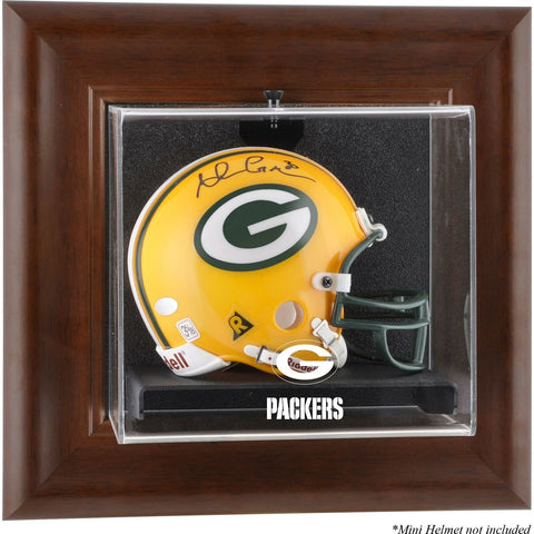 Packers Brown Mini Helmet Display Case - Fanatics