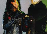 Alice Cooper Signed Framed 11x14 Photo - Being Choked by Jason V