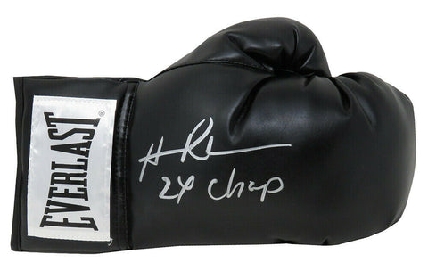Hasim Rahman Signed Everlast Black Boxing Glove w/2x Champ - SCHWARTZ COA