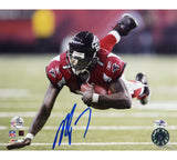 Michael Vick Signed Falcons Unframed 8x10 Photo #12-Diving