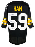 Jack Ham Signed Black Custom Pro Style Football Jersey HOF 88 BAS ITP