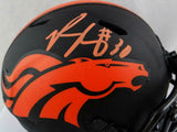 Phillip Lindsay Signed Denver Broncos Eclipse Speed Mini Helmet - JSA W Auth