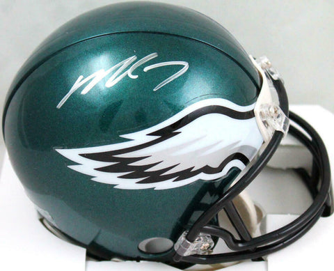 Michael Vick Autographed Philadelphia Eagles Mini Helmet-JSA W *Silver