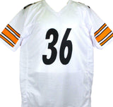 Jerome Bettis Autographed White Pro Style STAT Jersey - Beckett W Hologram
