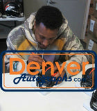 Courtland Sutton Autographed Denver Broncos Eclipse Mini Helmet Beckett 34972