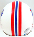 Sony Michel Autographed New England Patriots 90-92 Mini Helmet- Beckett W *Black