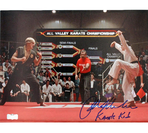 Ralph Macchio Signed Karate kid Unframed 11x14 Championship Fight w/ Karate Kid