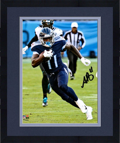 Framed A.J. Brown Tennessee Titans Autographed 8" x 10" Hurdle Photograph