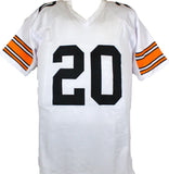 Rocky Bleier Autographed White Pro Style Jersey w/ 4x SB Champs-Beckett W Holo