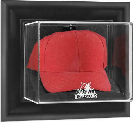 Minnesota Timberwolves (2008-2017) Black Framed Wall-Cap Display Case