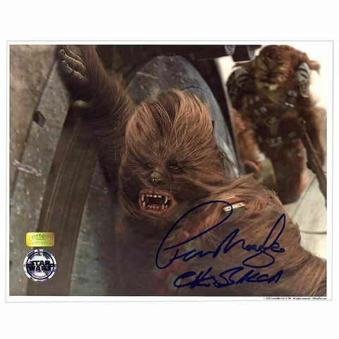Peter Mayhew Autographed Star Wars Revenge of the Sith Chewbacca 8x10 Photo