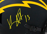 Keenan Allen Signed LA Chargers Authentic Eclipse F/S Helmet -Beckett W *Yellow