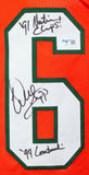 Warren Sapp Autographed Orange College Style Jersey w/2insc.-Beckett W Hologram