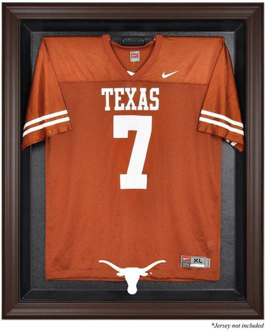 Texas Longhorns Brown Framed Logo Jersey Display Case Authentic