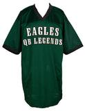Eagles QB Legends Vick McNabb Jaworski Cunningham Signed Custom Jersey JSA