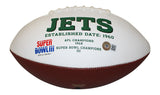 Elijah Moore Autographed New York Jets White Logo Football Beckett 35062