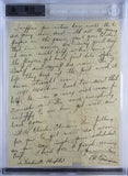 Athletics Al Simmons Signed 8.25x10.75 1930 Hand Written Letter BAS Slabbed