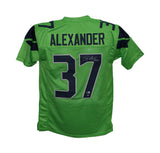 Shaun Alexander Autographed/Signed Pro Style Green XL Jersey Beckett 35497