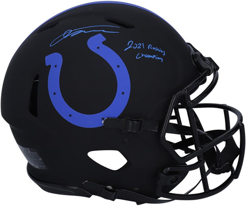 Jonathan Taylor Colts Signed Eclipse Alternate Helmet w/In Stanley Cup