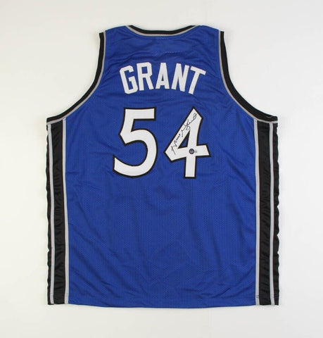 Horace Grant Signed Orlando Magic Jersey (Beckett) 4xNBA Champion, Bulls, Lakers
