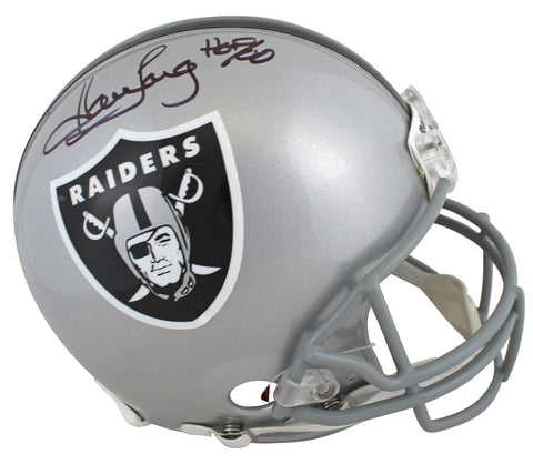 Raiders Howie Long "HOF 00" Signed Proline Full Size Helmet BAS Witnessed