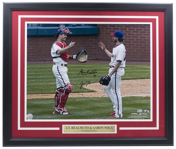 JT Realmuto Signed Framed 16x20 Philadelphia Baseball Photo Fanatics at  's Sports Collectibles Store