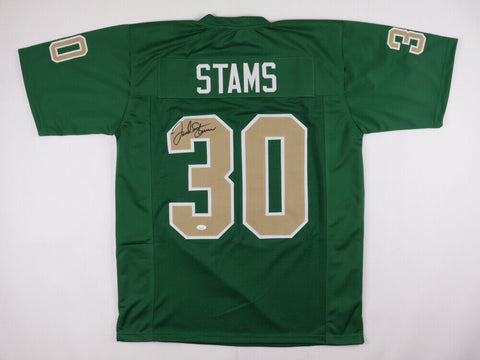 Frank Stams Signed Notre Dame Fighting Irish Jersey (JSA COA) Rams,Browns,Chiefs