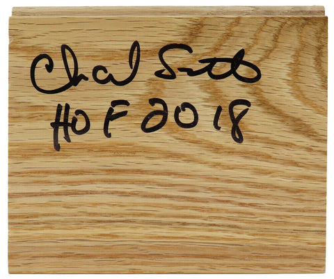 Charlie Scott Signed 5x6 Wood Floor Piece w/HOF 2018 - (SCHWARTZ COA)