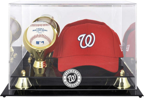 Washington Nationals Acrylic Cap and Baseball Logo Display Case - Fanatics
