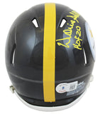 Steelers Donnie Shell "HOF 2020" Authentic Signed Speed Mini Helmet BAS Witness