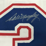 Autographed/Signed DALE MURPHY Atlanta White Baseball Jersey JSA COA Auto