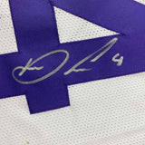 Framed Autographed/Signed Dalvin Cook #4 33x42 Minnesota White Jersey BAS COA
