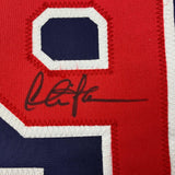 Autographed/Signed Charlie Sheen Ricky Vaughn Major League Blue Jersey JSA COA