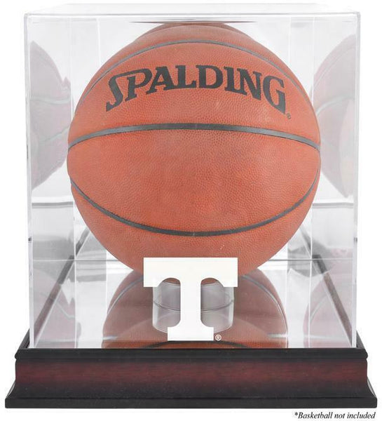 Tennessee Volunteers Mahogany Finish Basketball Display Case w/Mirror Back