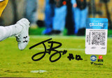 Ian Book Autographed Notre Dame Running w/ Ball 8x10 FP Photo- Beckett W *Black