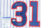 Fergie Jenkins Signed Chicago Cubs Jersey Inscribed "HOF 91" (PSA COA) 1971 Cy