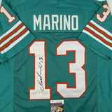 Autographed/Signed DAN MARINO Miami Teal Football Jersey JSA COA Auto