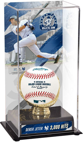 Derek Jeter New York Yankees 3000th Hit Display Case with Image