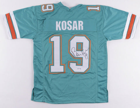 Bernie Kosar Signed Dolphins Teal Home Jersey (PSA COA) 2xPro Bowl / U of Miami