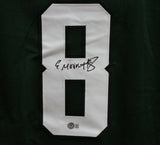 Elijah Moore Autographed/Signed Pro Style Green XL Jersey Beckett BAS 33987