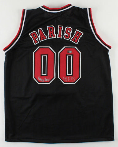 Robert Parish Signed Chicago Bulls Jersey Inscribed "HOF03" (TriStar Holo)